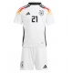 Germania Ilkay Gundogan #21 Echipament de Fotbal Replică European 2024 Copii Acasa (+ Șorturi)
